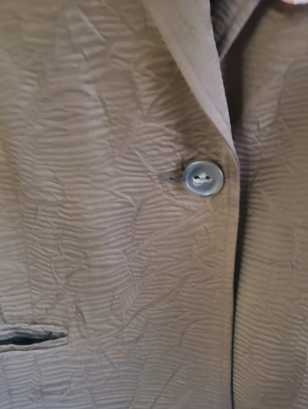 COLDWATER CREEK ONE BUTTON BLAZER COAT XL 18. ARMY GREEN BROWN. OFFICE - Picture 5 of 9